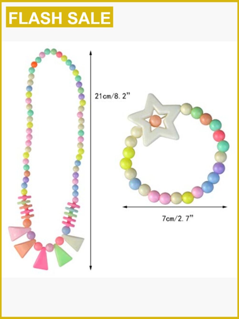 20Pcs Princess Necklace Bracelet Set for Women Dress Up Party Favors - Picture 2 of 5